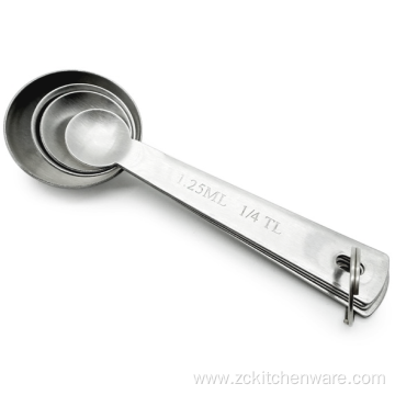 Round Shape Standard Measuring Spoon Four Sizes